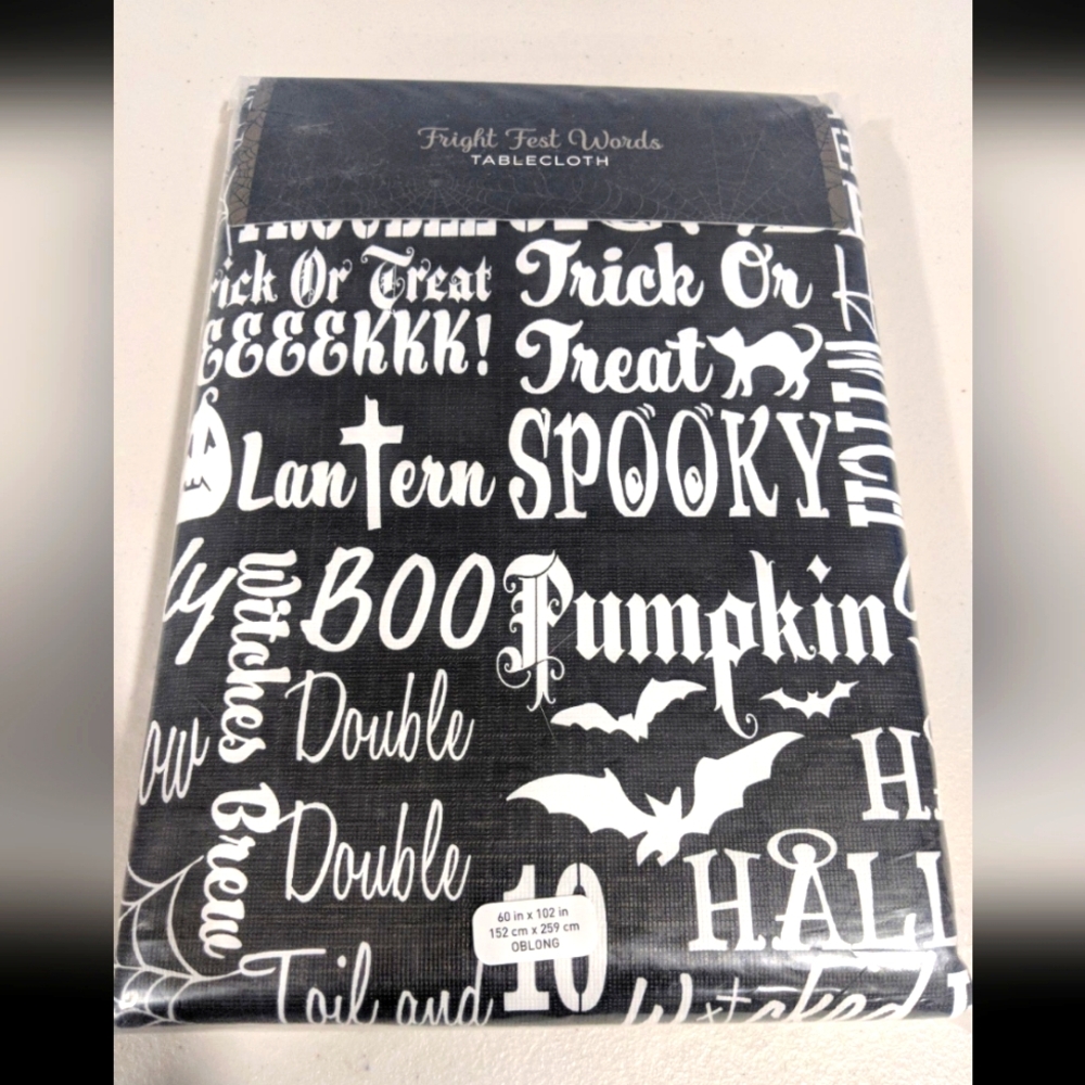 Halloween Vintage Inspired Tablecloth Spooky Party Supplies